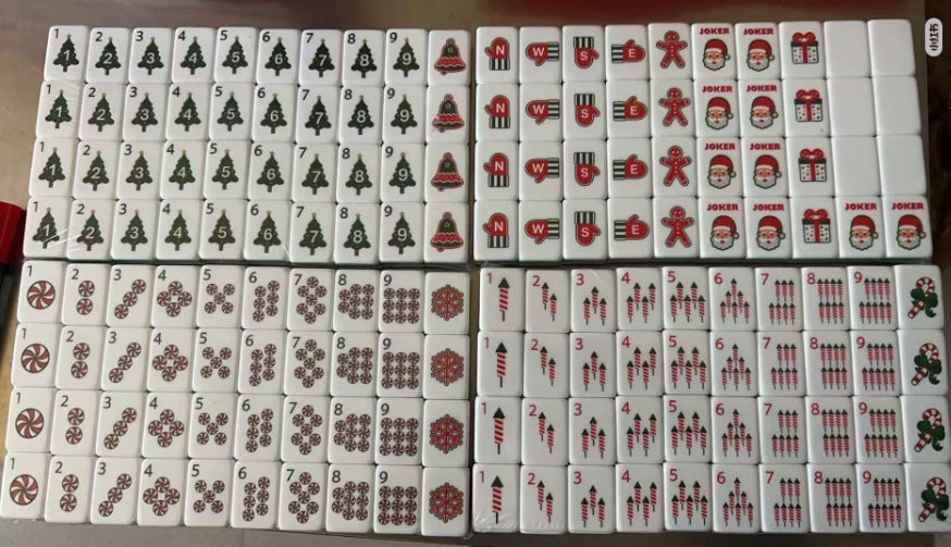 Valcrest™ Merry & Bright American Mahjong Set – 160 Tiles