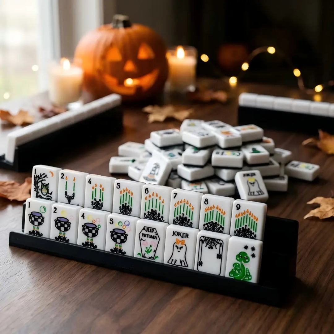 Valcrest™ Ghostly Nights American Mahjong Set – 160 Tiles
