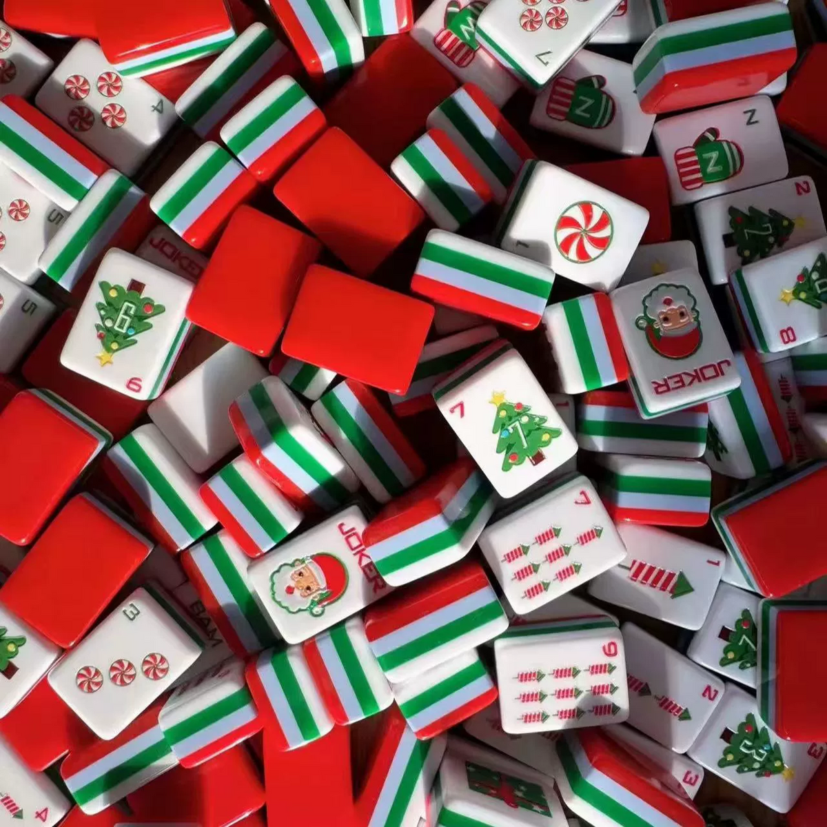 Valcrest™ Christmas Cheer American Mahjong Set – 160 Tiles