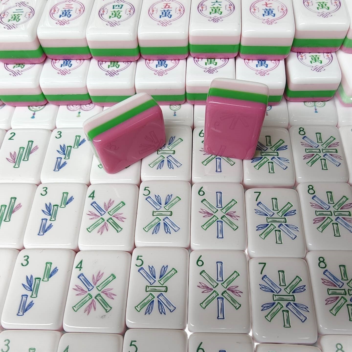 Valcrest™ Elephant Blossom American Mahjong Set – 160 Tiles