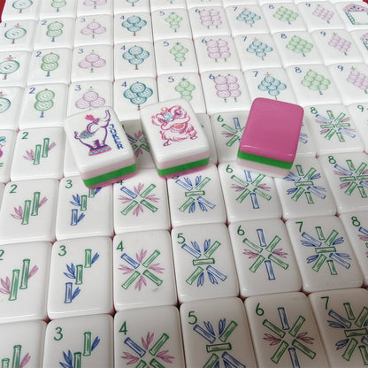 Valcrest™ Elephant Blossom American Mahjong Set – 160 Tiles