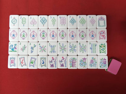 Valcrest™ Elephant Blossom American Mahjong Set – 160 Tiles