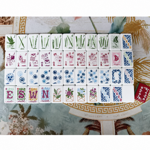 Valcrest™ Garden Letters American Mahjong Set – 160 Tiles