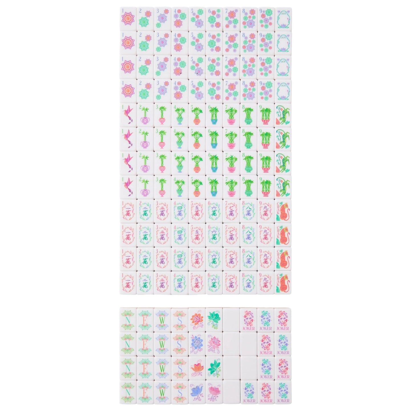 Valcrest™ Pearl Garden American Mahjong Set – 160 Tiles