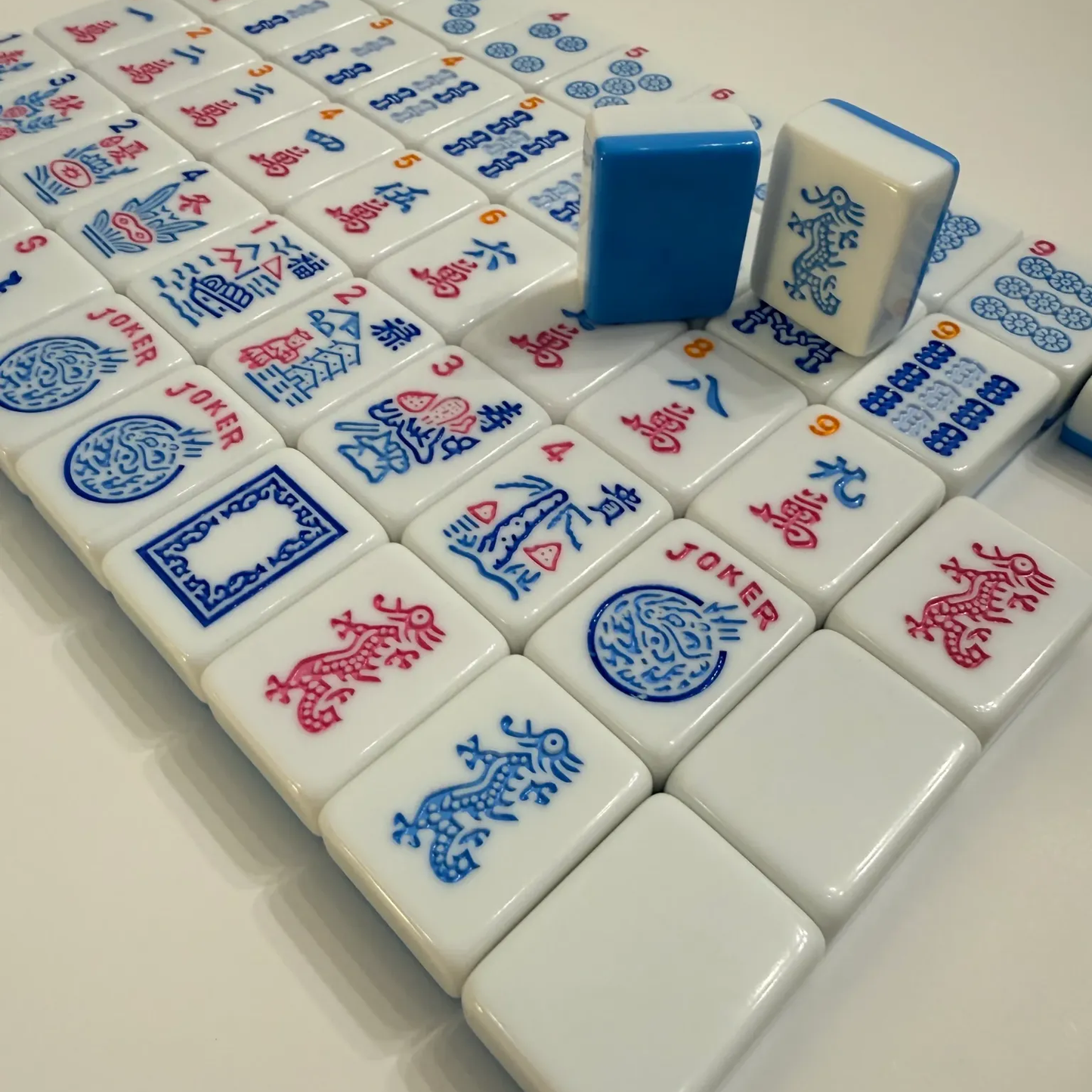 Valcrest™ Blue Pop American Mahjong Set – 166 Tiles