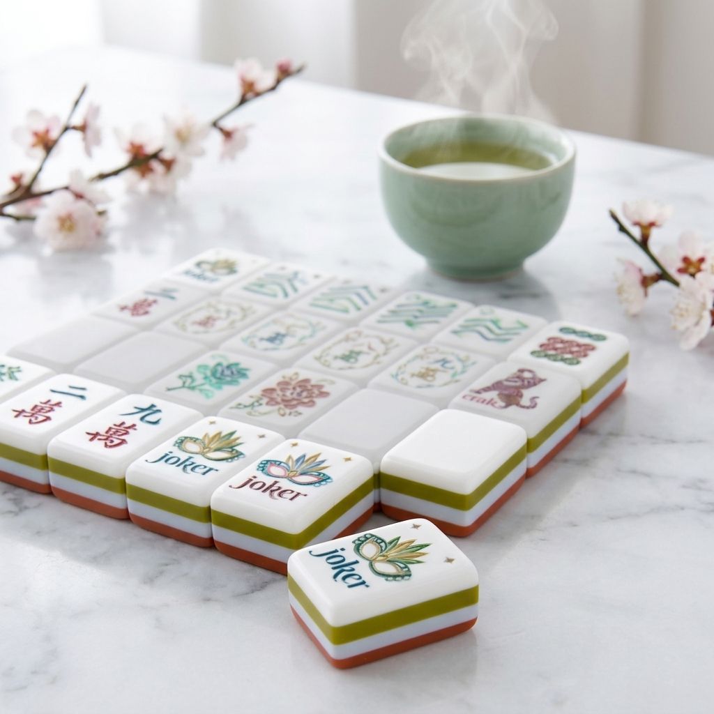 Valcrest™ Masquerade Garden American Mahjong Set – 160 Tiles