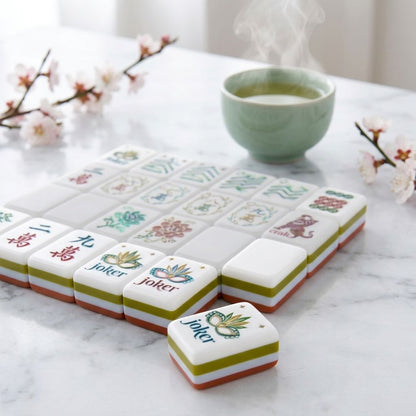 Valcrest™ Masquerade Garden American Mahjong Set – 160 Tiles
