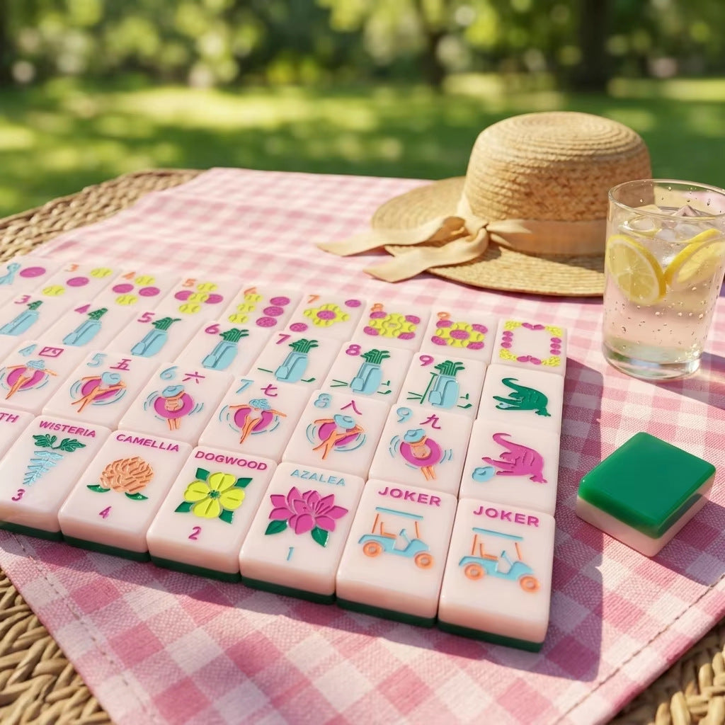 Valcrest™ Clubhouse Pink American Mahjong Set – 160 Tiles