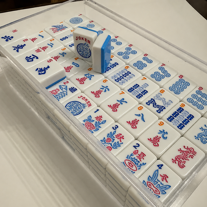 Valcrest™ Blue Pop American Mahjong Set – 166 Tiles