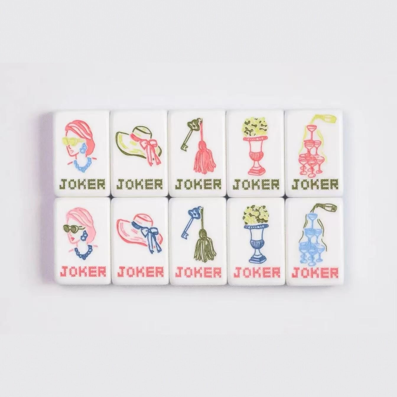 Valcrest™ Ribbon Bloom American Mahjong Set – 160 Tiles