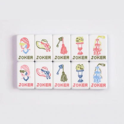Valcrest™ Ribbon Bloom American Mahjong Set – 160 Tiles