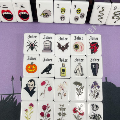 Valcrest™ Halloween Haunt American Mahjong Set – 160 Tiles