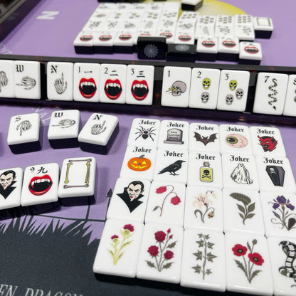 Valcrest™ Halloween Haunt American Mahjong Set – 160 Tiles