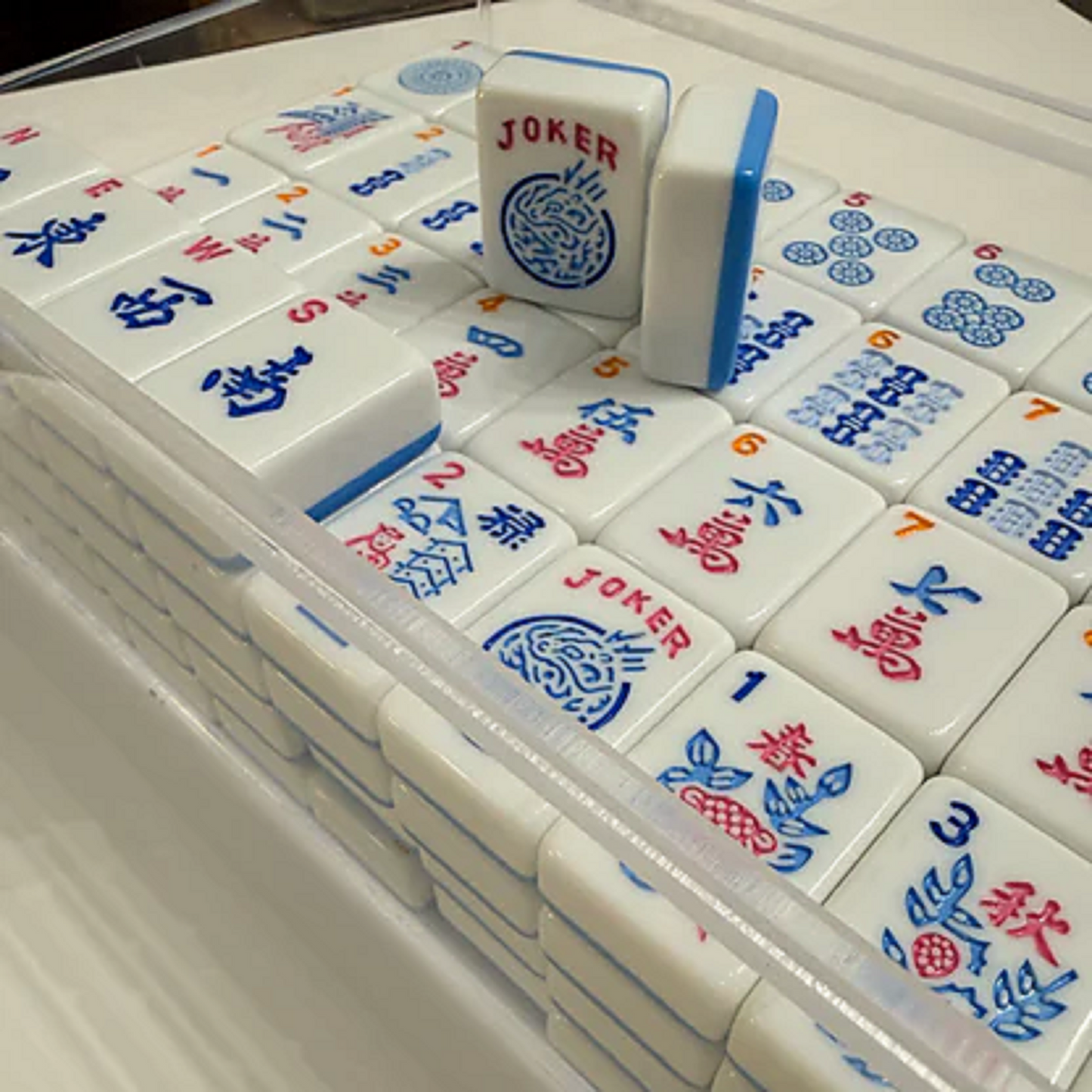 Valcrest™ Blue Pop American Mahjong Set – 166 Tiles