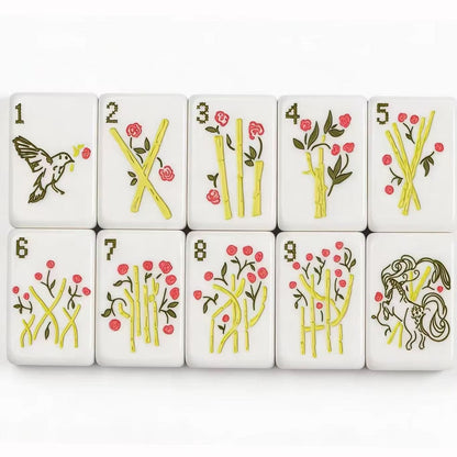 Valcrest™ Ribbon Bloom American Mahjong Set – 160 Tiles