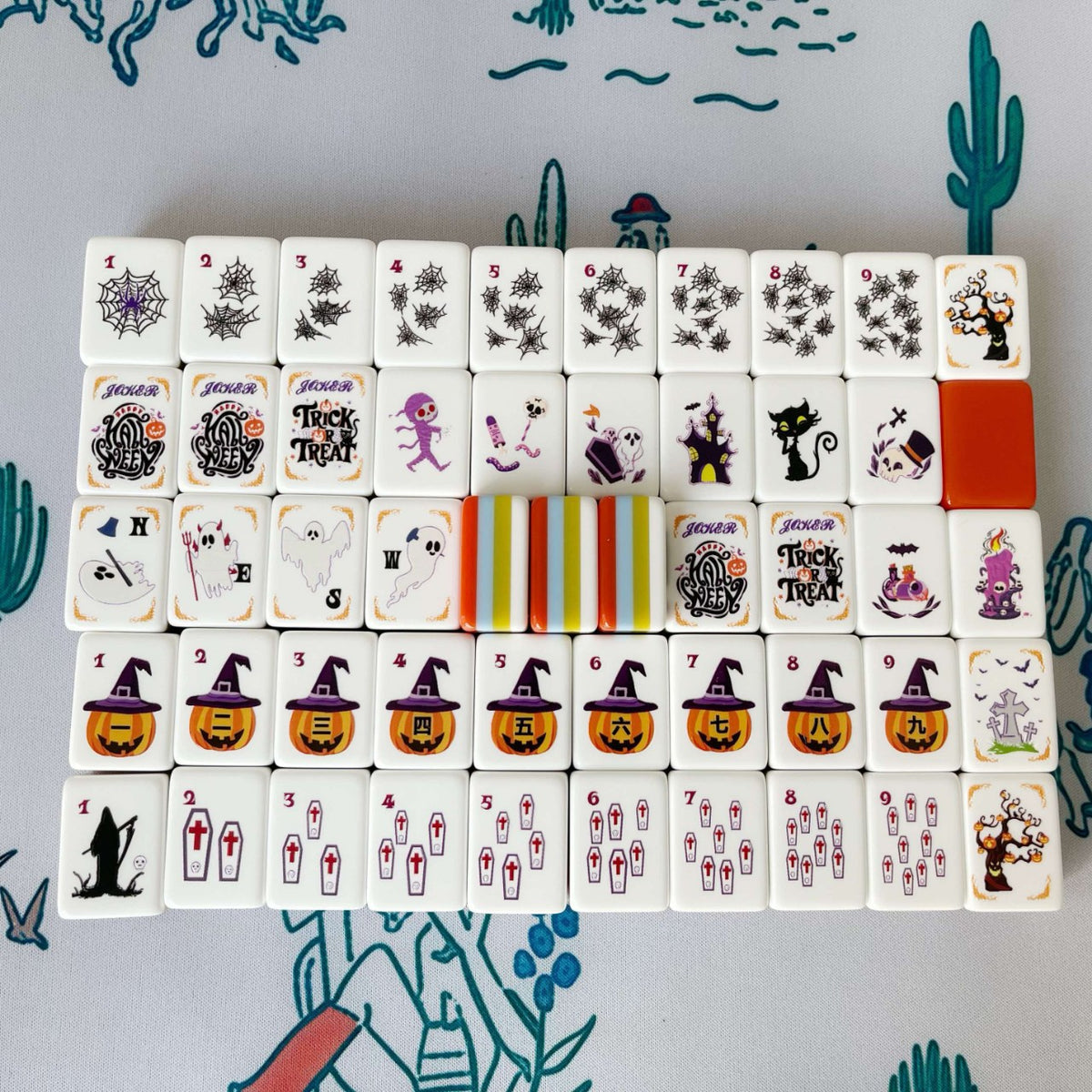 Valcrest™ Halloween Nights American Mahjong Set – 160 Tiles
