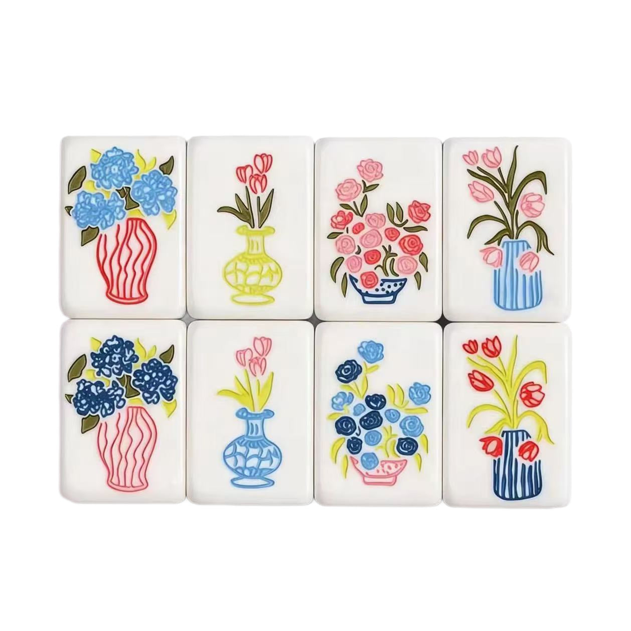 Valcrest™ Ribbon Bloom American Mahjong Set – 160 Tiles