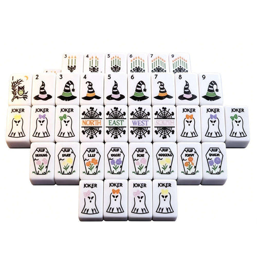 Valcrest™ Ghostly Nights American Mahjong Set – 160 Tiles