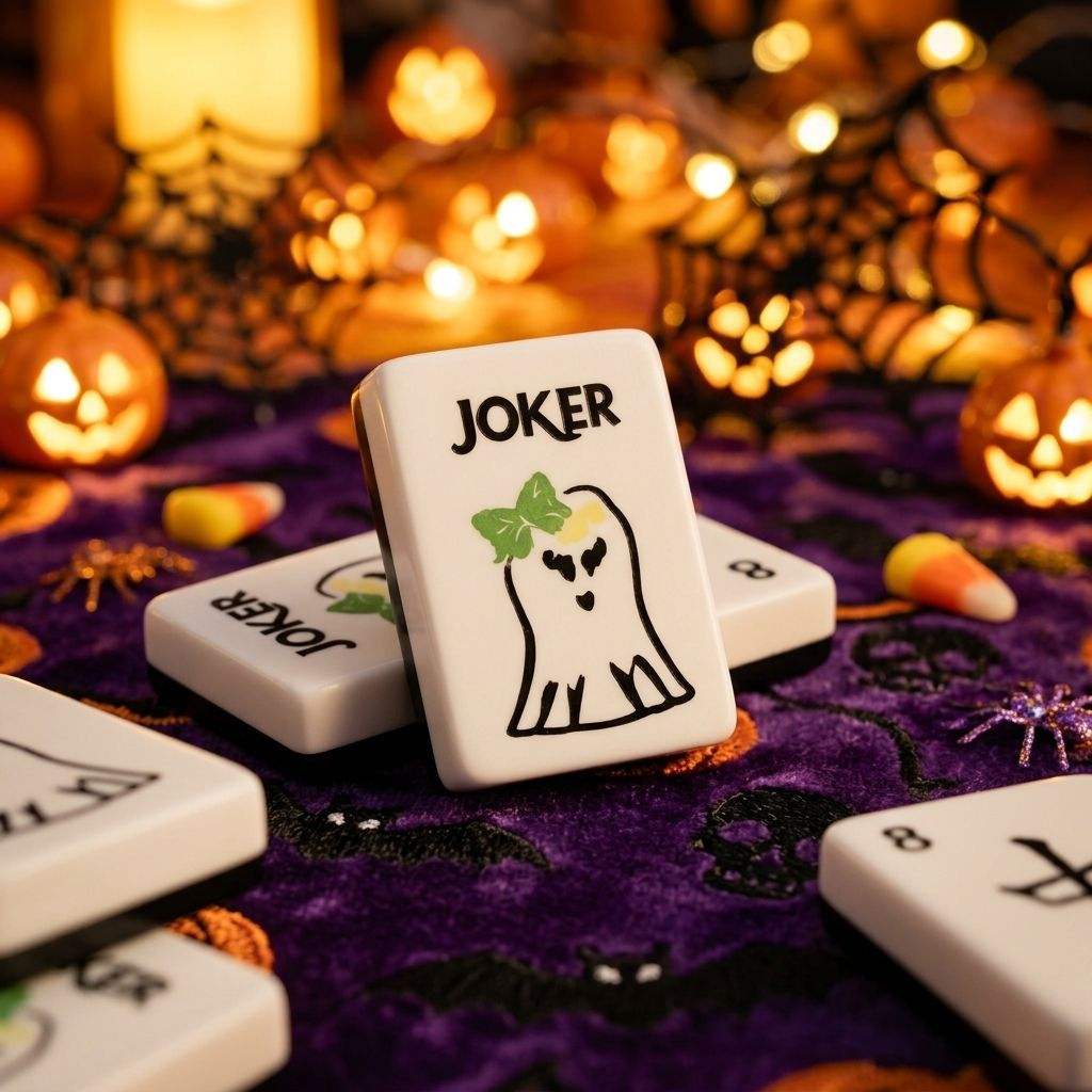 Valcrest™ Ghostly Nights American Mahjong Set – 160 Tiles