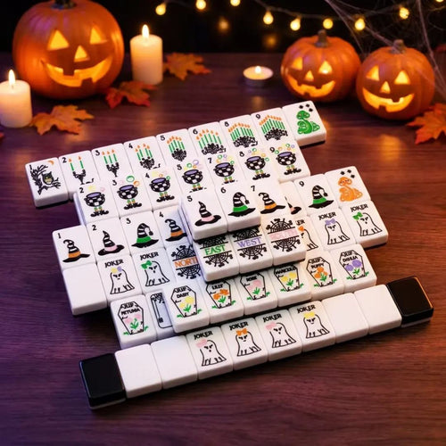 Valcrest™ Ghostly Nights American Mahjong Set – 160 Tiles