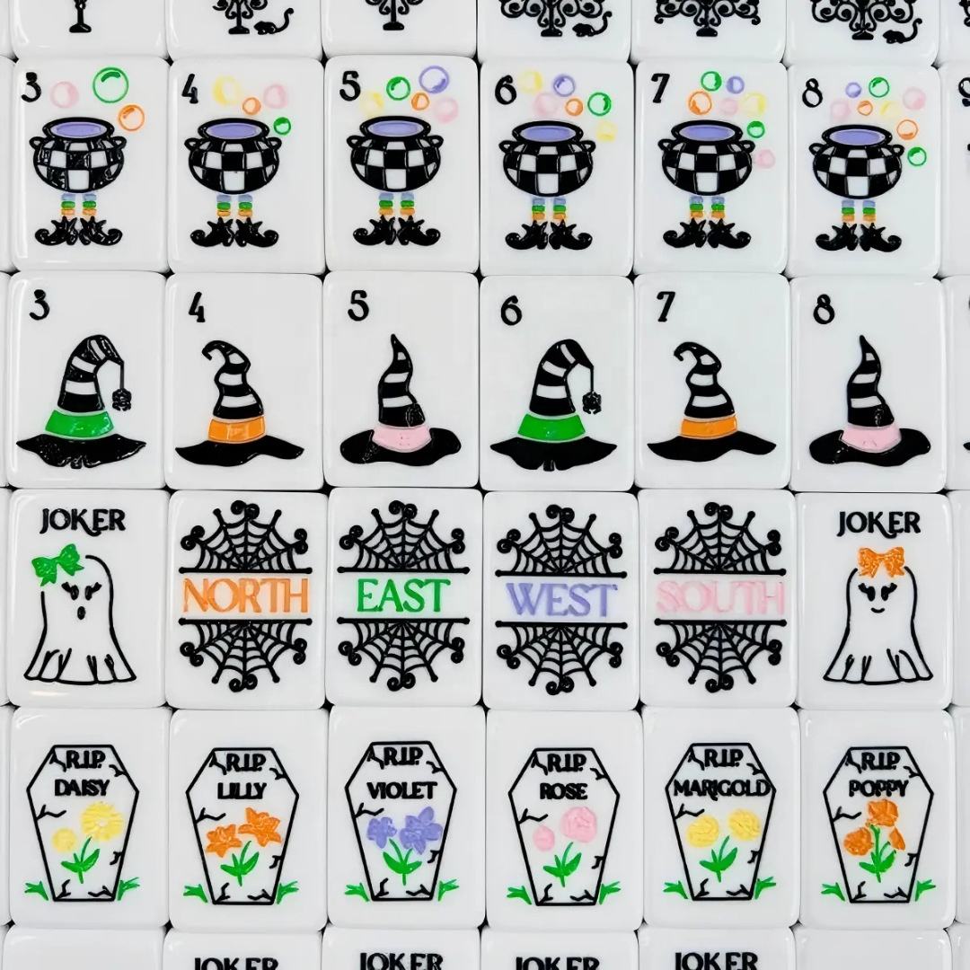 Valcrest™ Ghostly Nights American Mahjong Set – 160 Tiles