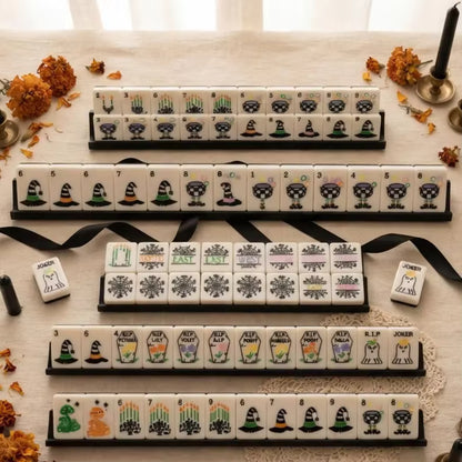 Valcrest™ Ghostly Nights American Mahjong Set – 160 Tiles
