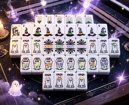 Valcrest™ Ghostly Nights American Mahjong Set – 160 Tiles