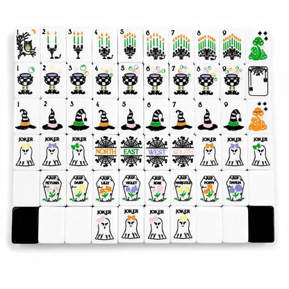 Valcrest™ Ghostly Nights American Mahjong Set – 160 Tiles