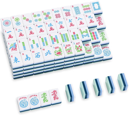 Valcrest™ Mint Stripe American Mahjong Set – 166 Tiles