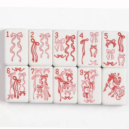 Valcrest™ Ribbon Bloom American Mahjong Set – 160 Tiles
