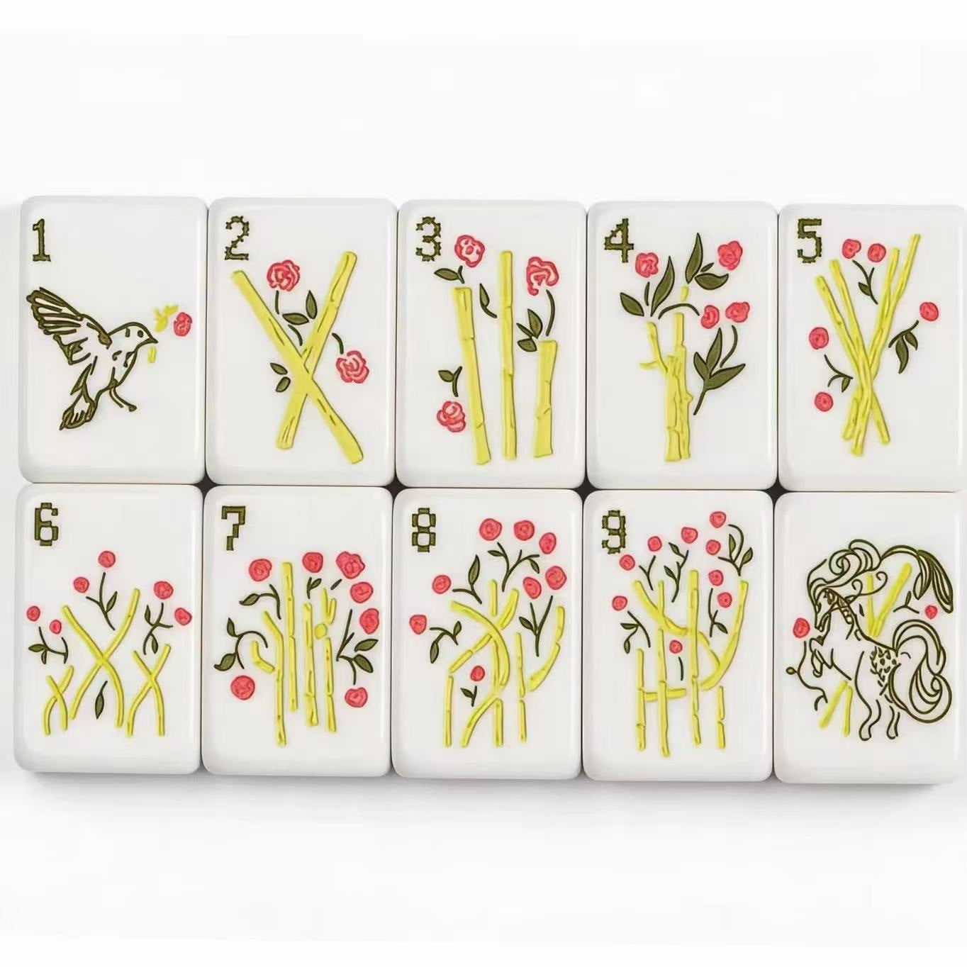 Valcrest™ Ribbon Bloom American Mahjong Set – 160 Tiles