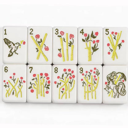 Valcrest™ Ribbon Bloom American Mahjong Set – 160 Tiles