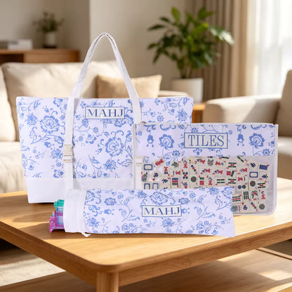 Valcrest™ Canvas American Mahjong Carry Bag Set – 3 Pieces