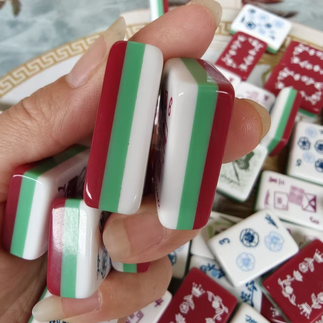 Valcrest™ Garden Letters American Mahjong Set – 160 Tiles