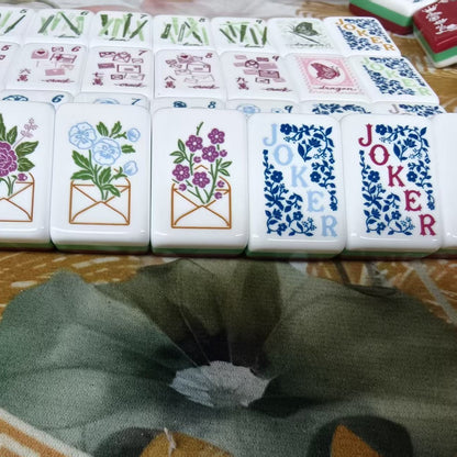 Valcrest™ Garden Letters American Mahjong Set – 160 Tiles