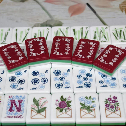 Valcrest™ Garden Letters American Mahjong Set – 160 Tiles