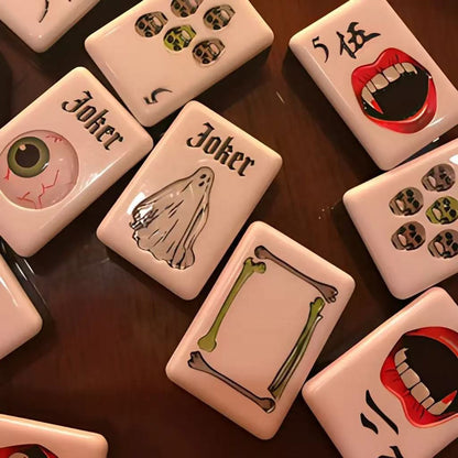 Valcrest™ Halloween Haunt American Mahjong Set – 160 Tiles