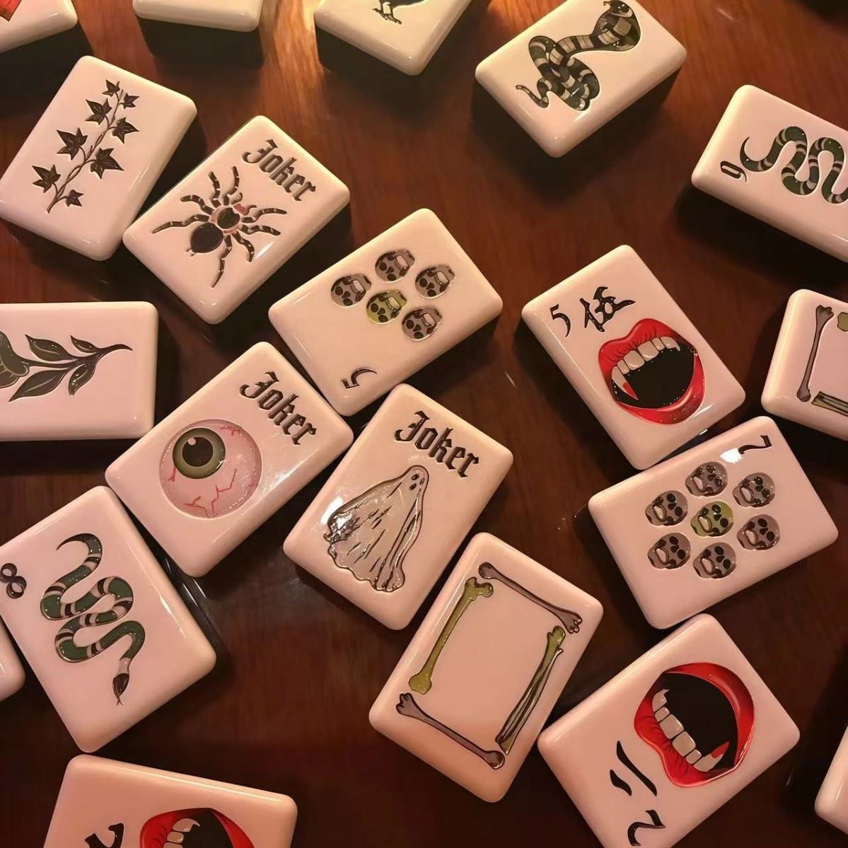Valcrest™ Halloween Haunt American Mahjong Set – 160 Tiles