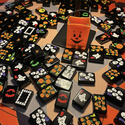 Valcrest™ Halloween After Dark American Mahjong Set – 160 Tiles