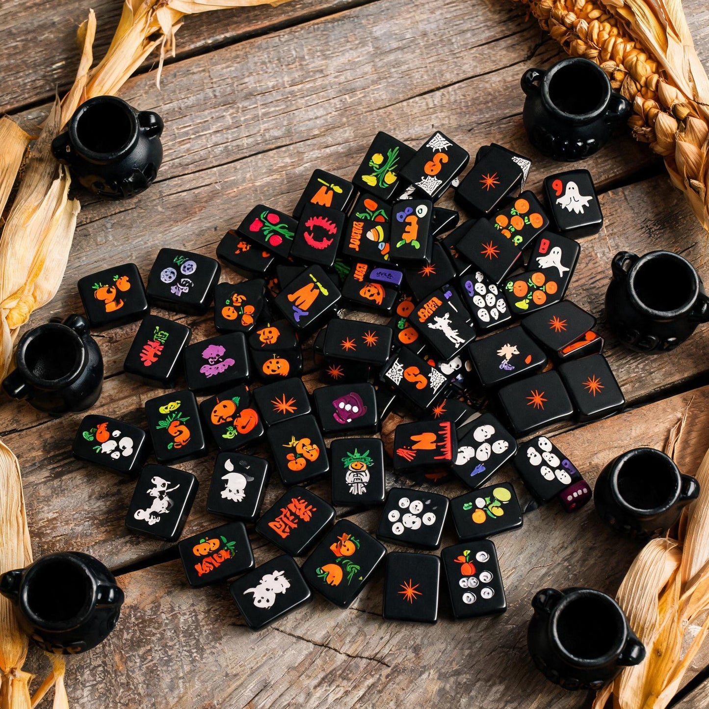 Valcrest™ Halloween After Dark American Mahjong Set – 160 Tiles