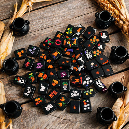 Valcrest™ Halloween After Dark American Mahjong Set – 160 Tiles