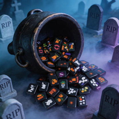 Valcrest™ Halloween After Dark American Mahjong Set – 160 Tiles