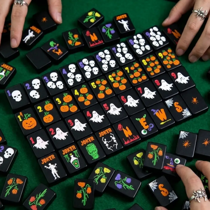 Valcrest™ Halloween After Dark American Mahjong Set – 160 Tiles