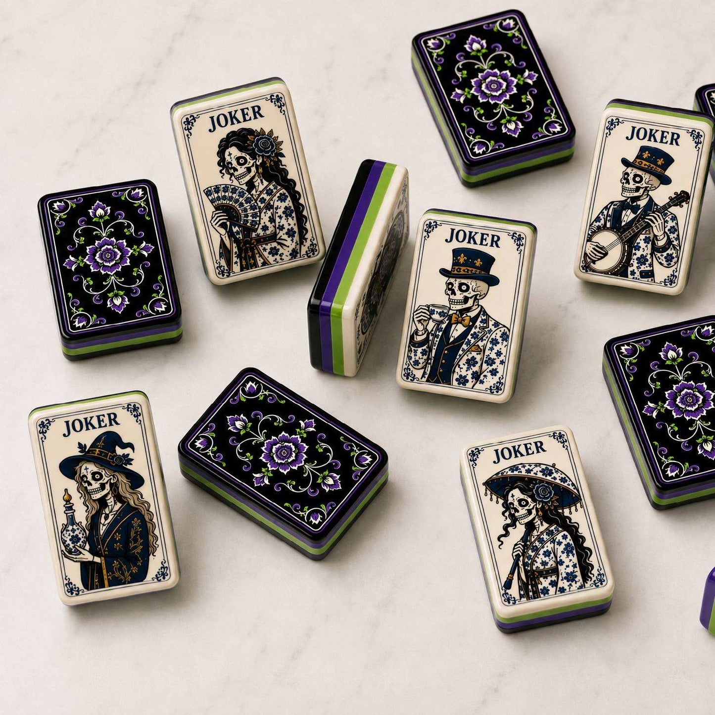 Valcrest™ Midnight Masquerade American Mahjong Set – 160 Tiles
