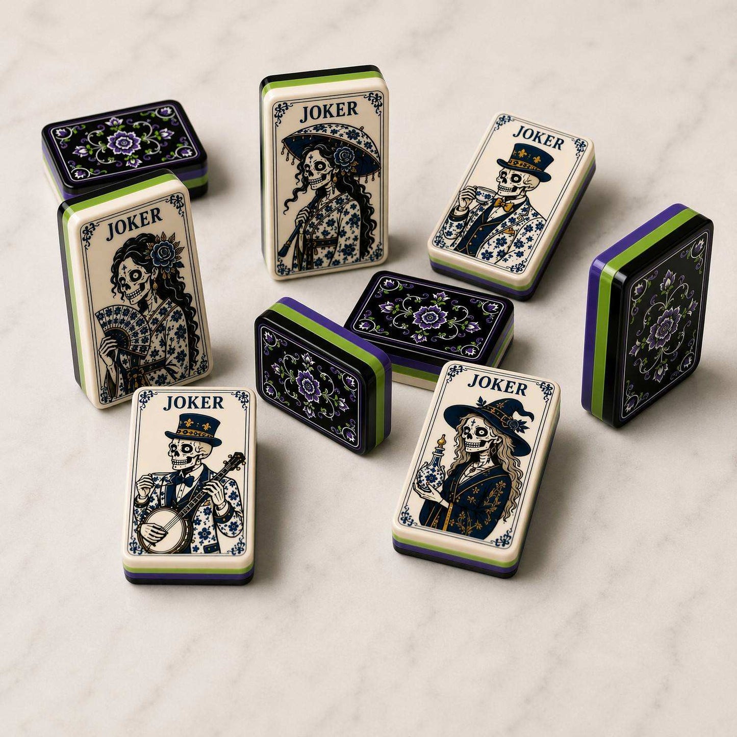 Valcrest™ Midnight Masquerade American Mahjong Set – 160 Tiles