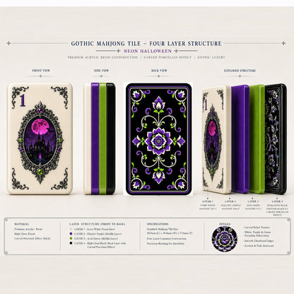 Valcrest™ Midnight Masquerade American Mahjong Set – 160 Tiles