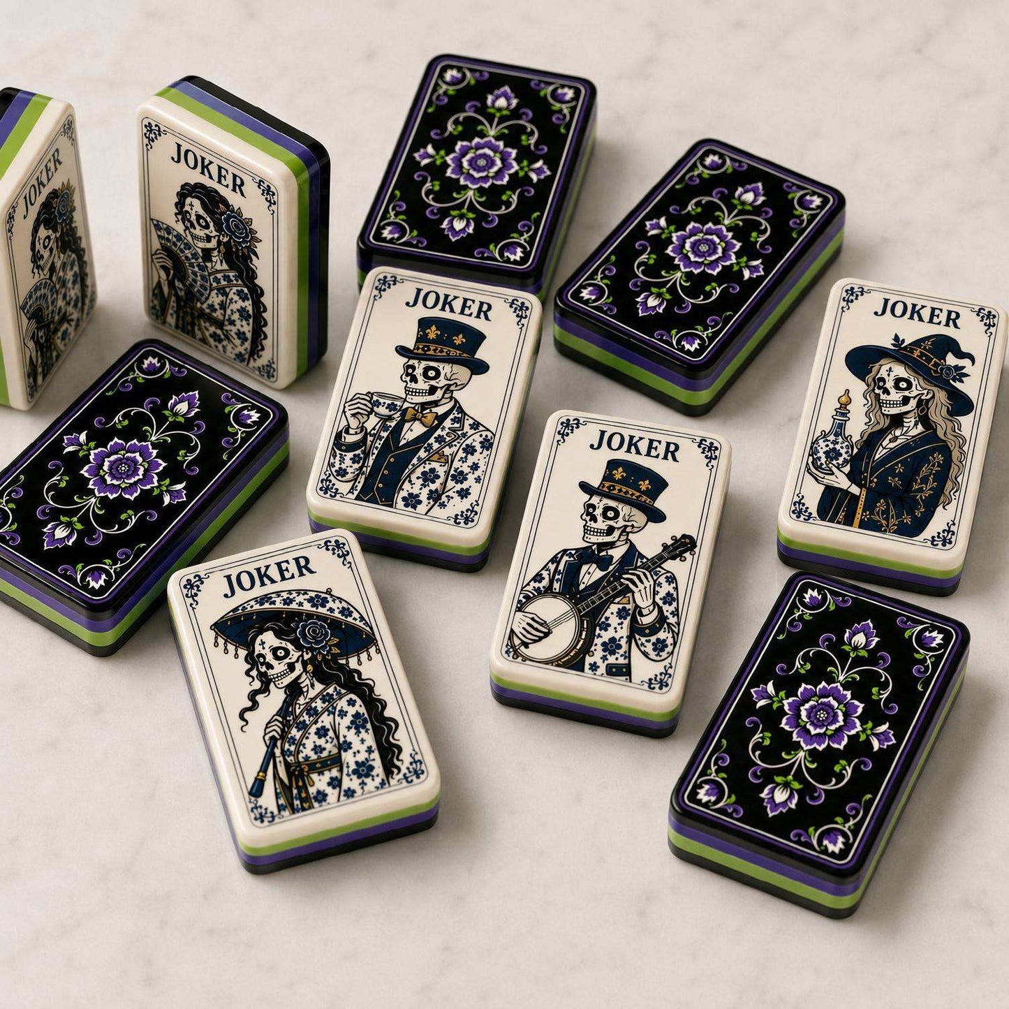 Valcrest™ Midnight Masquerade American Mahjong Set – 160 Tiles