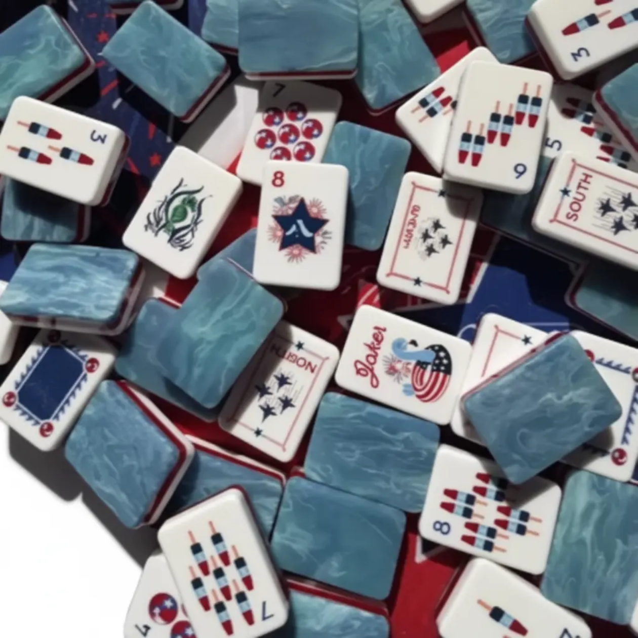 Valcrest™ America 250 Commemorative American Mahjong Set – 160 Tiles