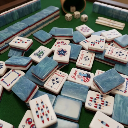 Valcrest™ America 250 Commemorative American Mahjong Set – 160 Tiles