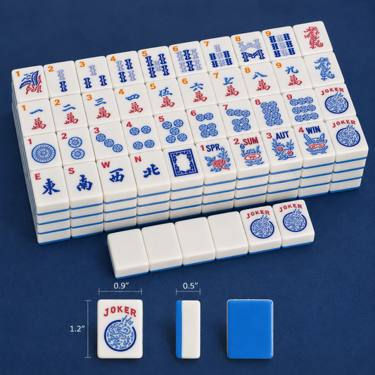 Valcrest™ Blue Pop American Mahjong Set – 160 Tiles